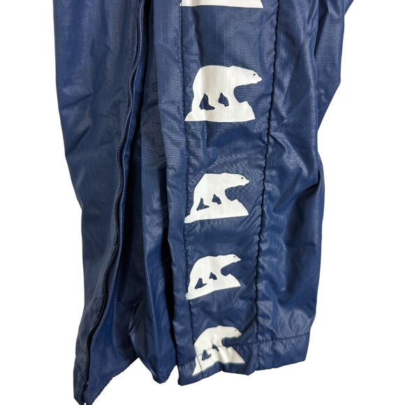 Pace Setter Vtg Polar Bear Zip-Leg Track Pants Women’s Large Blue Nylon Canada - Picture 5 of 12